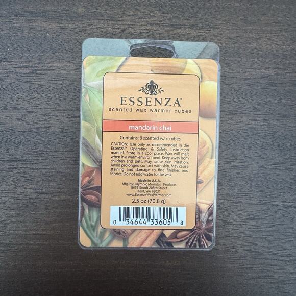 NEW 2 Essenza Scented Wax Warmer Cubes RARE Mandarin Chai Vanilla Spice Made USA - Picture 4 of 9